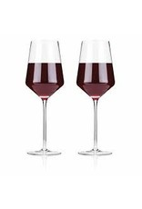 Viski Crystal Bordeaux Glasses set of 2
