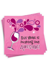 Napkin - Wine is Making Me Awesome