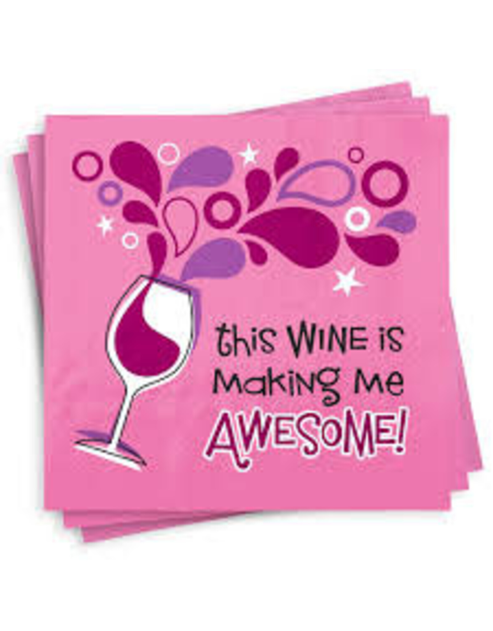 Napkin - Wine is Making Me Awesome