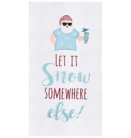 C & F Home Decor TC-004 - Let It Snow Floursack Towel