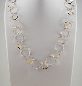 B&R Designs by Nilsson Mixed Metal Wobble Necklace