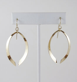 B&R Designs by Nilsson Gold-filled Marquise Wishbone Earrings