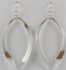 B&R Designs by Nilsson Sterling Marquise Wishbone Earrings