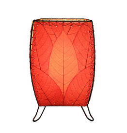 Eangee Out/Indoor Red Cube Table Lamp