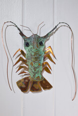 Randy Pardue Copper Patina Large Florida Lobster Copper Patina - 12" x 12"