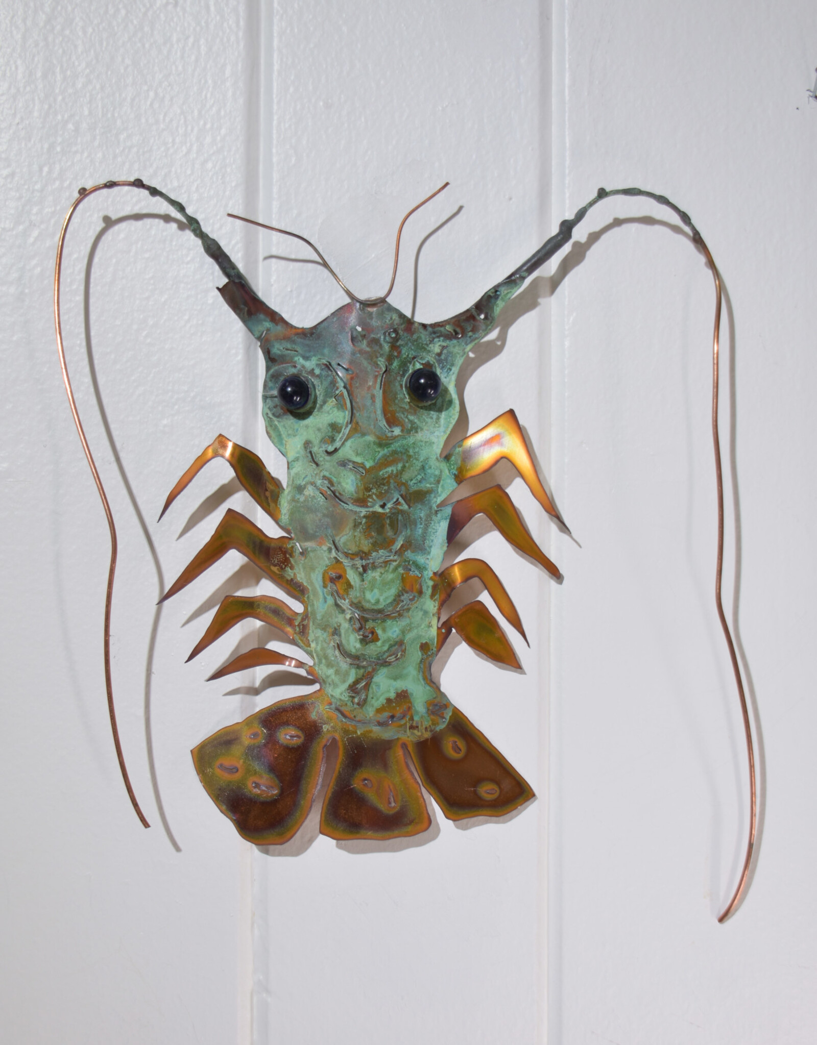 Randy Pardue Copper Patina Large Florida Lobster Copper Patina - 12" x 12"