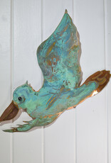 Randy Pardue Copper Patina Large Pelican Copper Patina - 21" x 15"