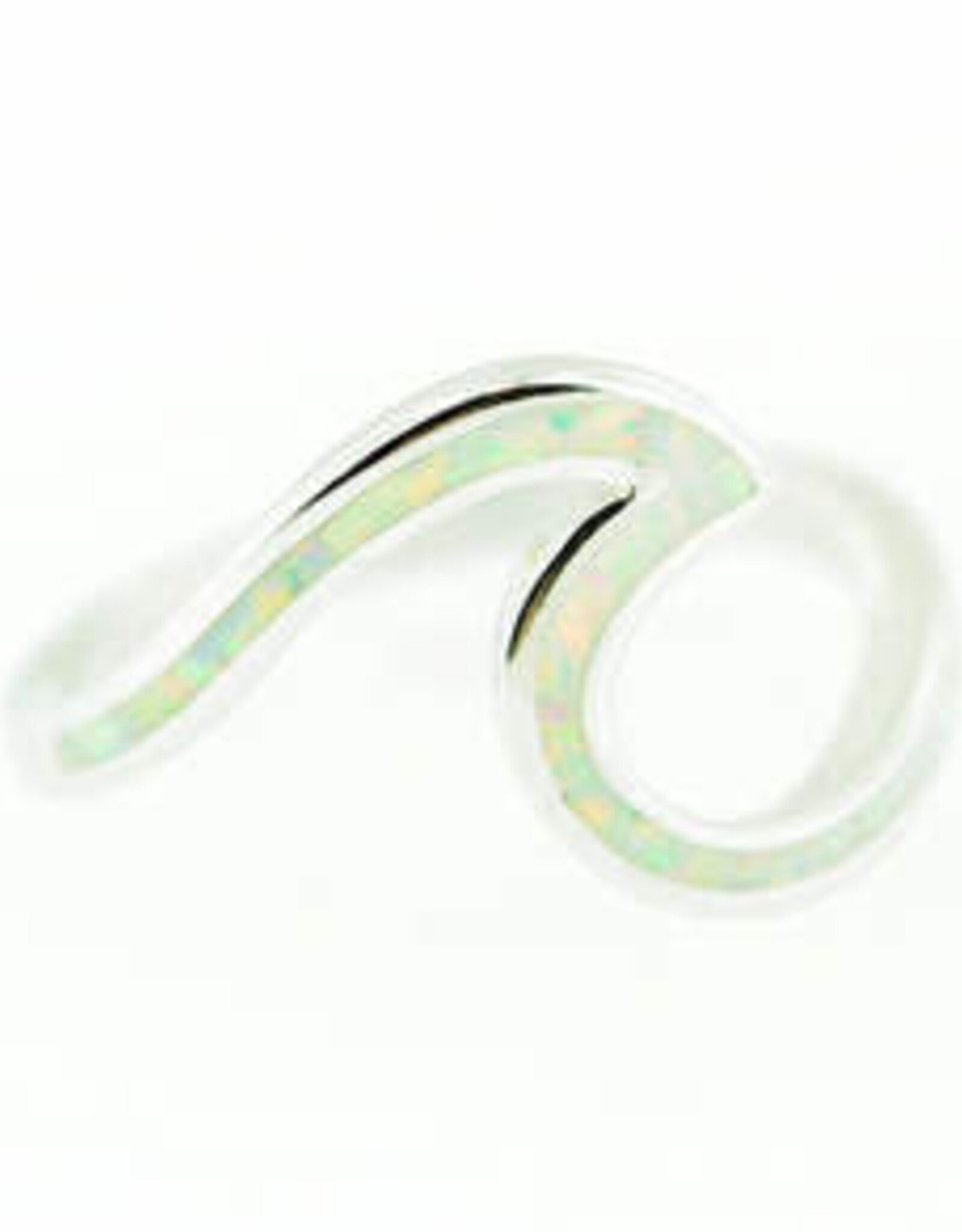 Hawaiian Jewelry Designs White Opal Line Wave Ring