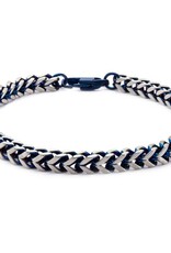 Steel Blue Chain Bracelet