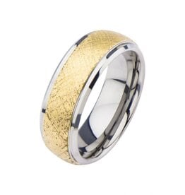 Steel and Gold Plated Band