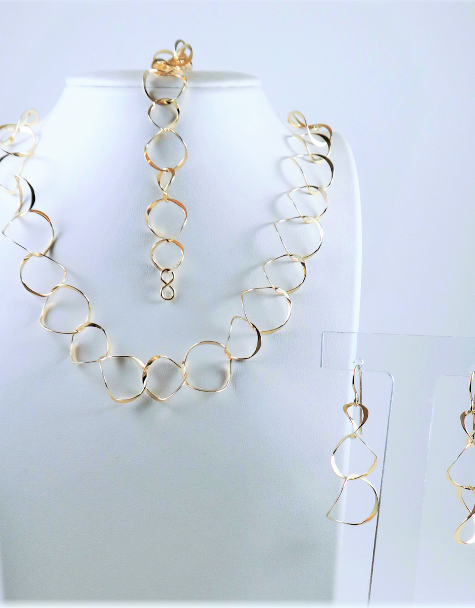 B&R Designs by Nilsson Gold-filled Wobble Necklace #NK4G 18"