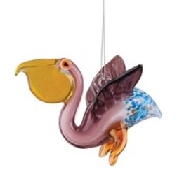 G II Ornaments & Decor OR-044 - Artglass Pelican Ornament