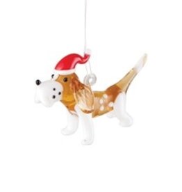 G II Ornaments & Decor OR-002 - Santa Hound Dog Ornament