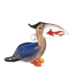 G II Ornaments & Decor OR-293 - Pelican Caught Fish Ornament