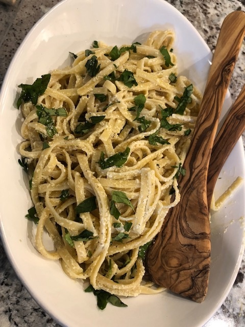Recipes - Fettuccine with Fresh Lemon Sauce - Olive R Twist Olive Oil Co