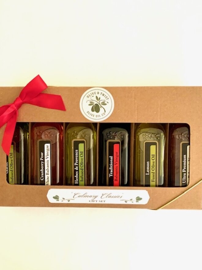 60ml Olive Oil and Balsamic Gift Set - The Olive Bar