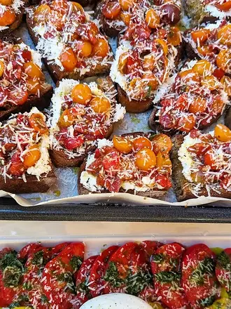 Recipe: Cherry Tomato Crostini with Whipped Ricotta