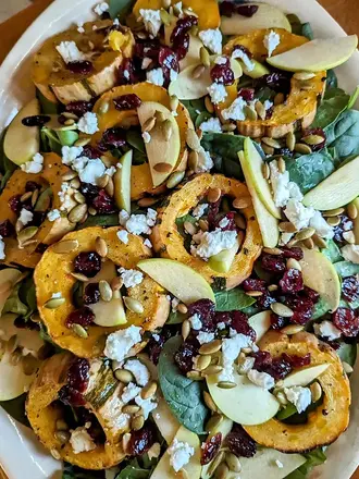 Recipe: Roasted Delicata Squash Salad with Ultra Premium White Balsamic Dressing