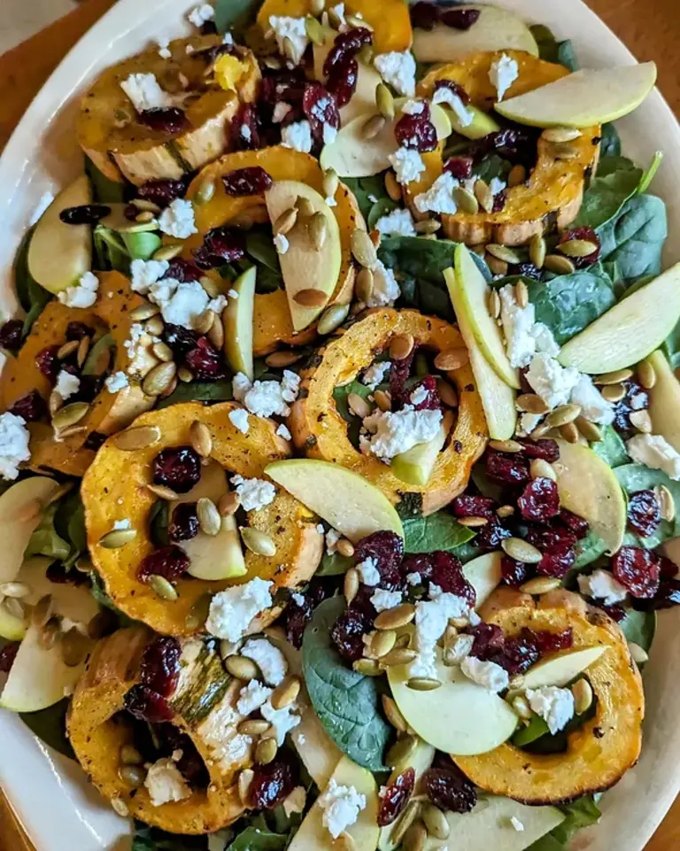 Roasted Delicata Squash Salad with Ultra Premium White Balsamic Dressing Recipe