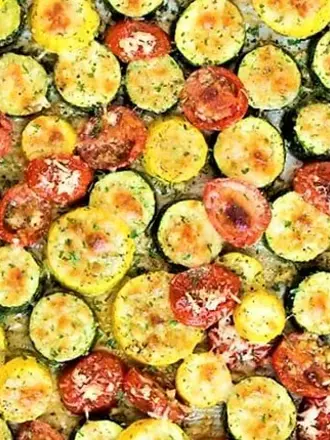 Recipe: Golden Roasted Zucchini & Squash
