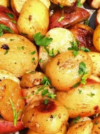 Recipe: Roasted Lemon Garlic Potatoes