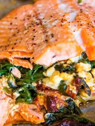 Recipe: Baked Stuffed Salmon