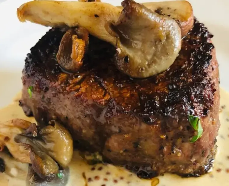 Filet Mignon With Cream Sauce & Mushrooms Recipe