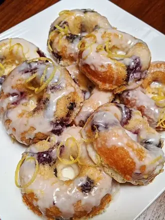 Recipe: Lemon Blueberry Donuts with Fused Lemon Olive Oil