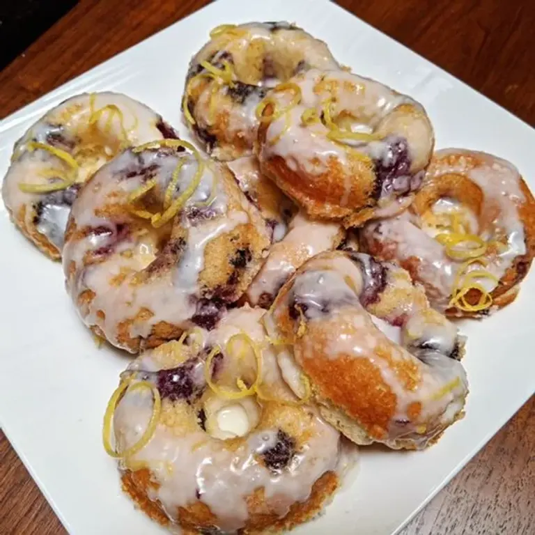 Lemon Blueberry Donuts with Fused Lemon Olive Oil Recipe
