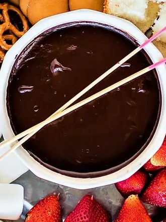 Recipe: Blood Orange Dark Chocolate Fondue
