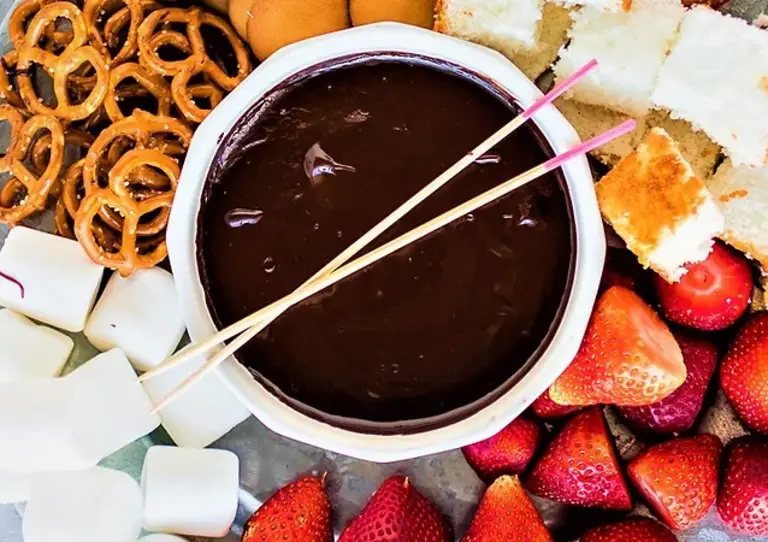 Blood Orange Dark Chocolate Fondue Recipe