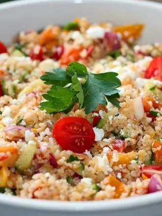Recipe: Bulgar Salad with Mediterranean Vegetables