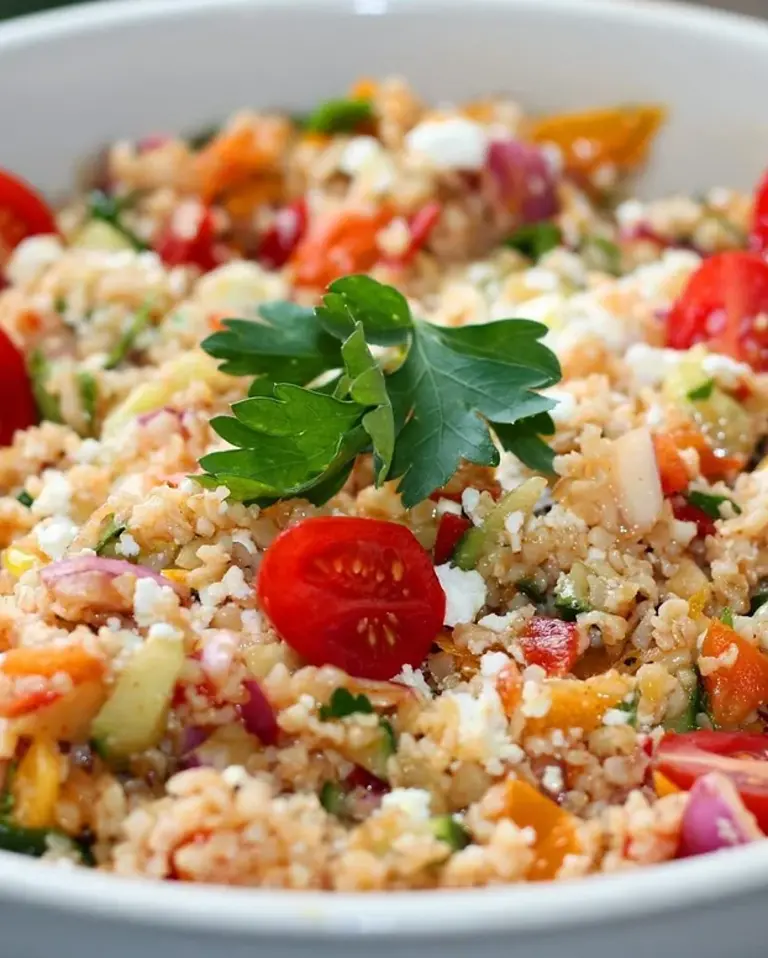 Bulgar Salad with Mediterranean Vegetables Recipe