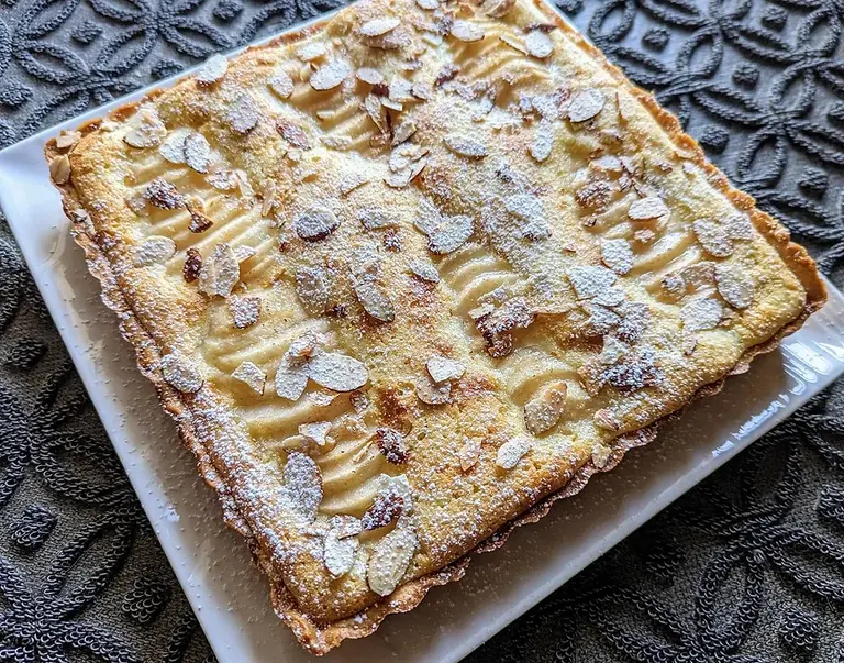 Pear-Almond Olive Oil Cake Recipe