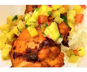 Recipe: Tropical Grilled Chicken Wings with Mango Pineapple Salsa