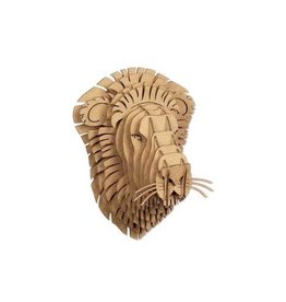 Cardboard Safari Cardboard Safari Leon Lion Bust - Nano - Brown