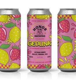 Honor Brewing Company Honor Gedunk Strawberry Lemon Sour Ale can 16oz 4P