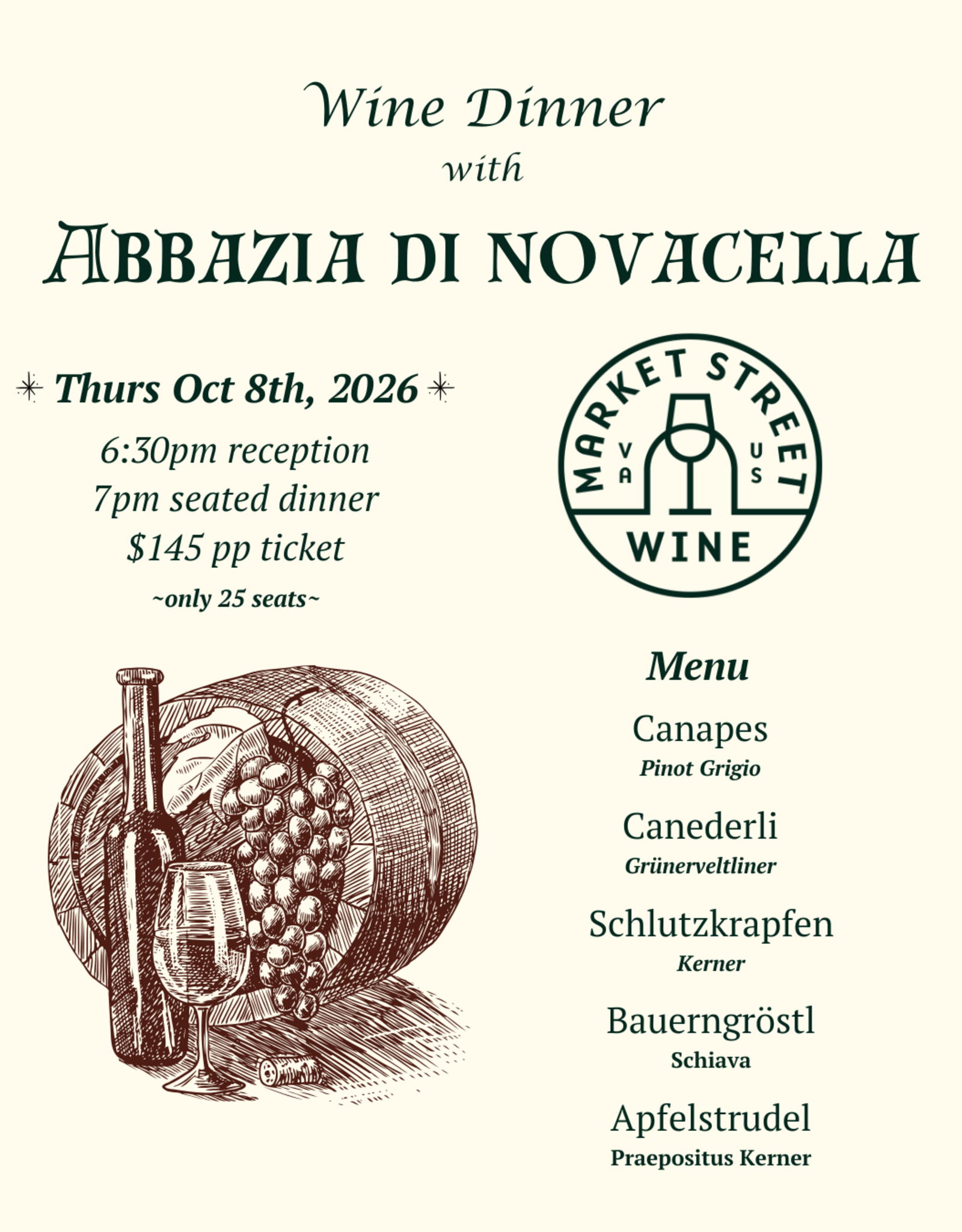 Wine Dinner - Abbazia di Novacella