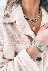 Gucci and Louis Vuitton strap bracelets