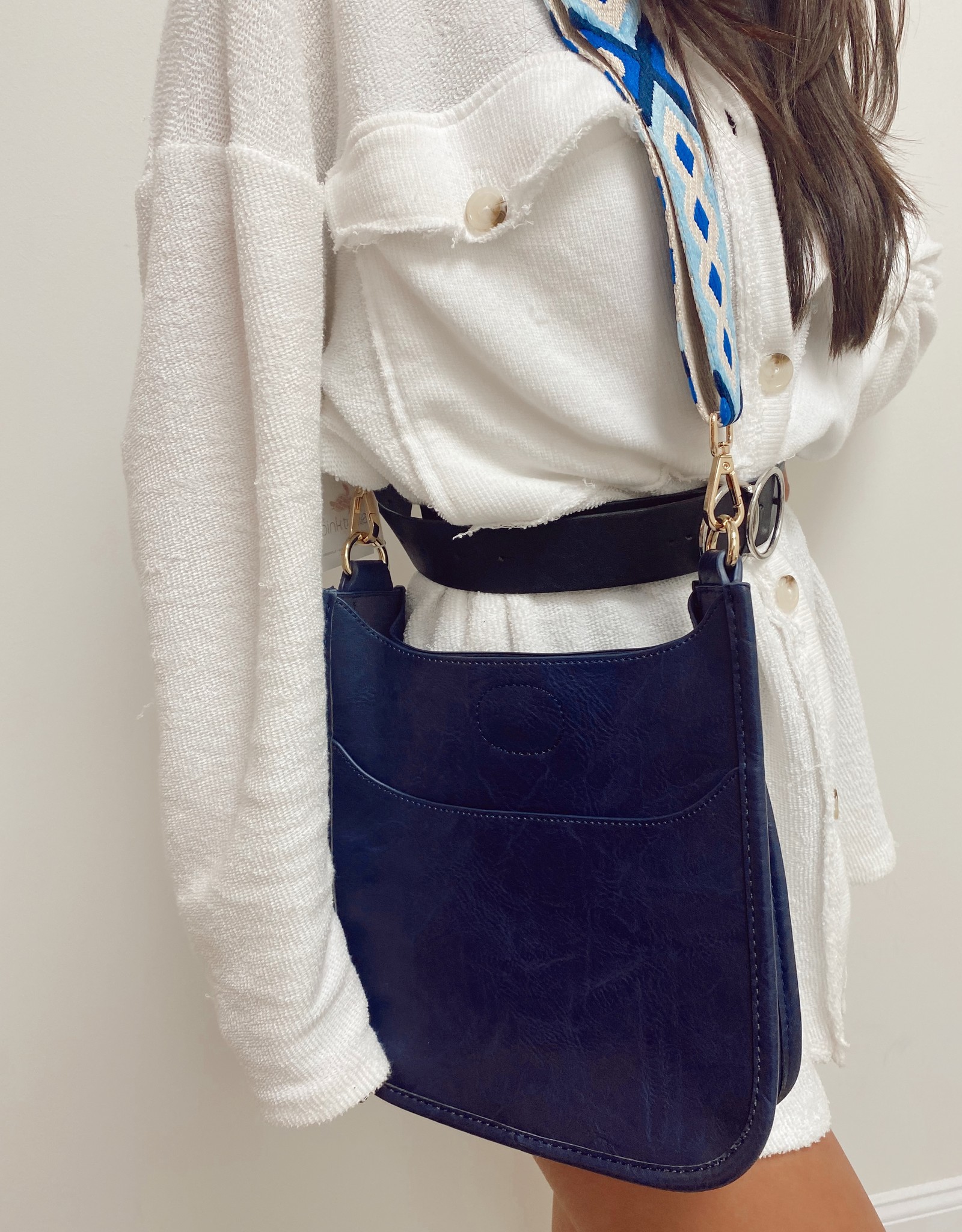 mini vegan messenger bag