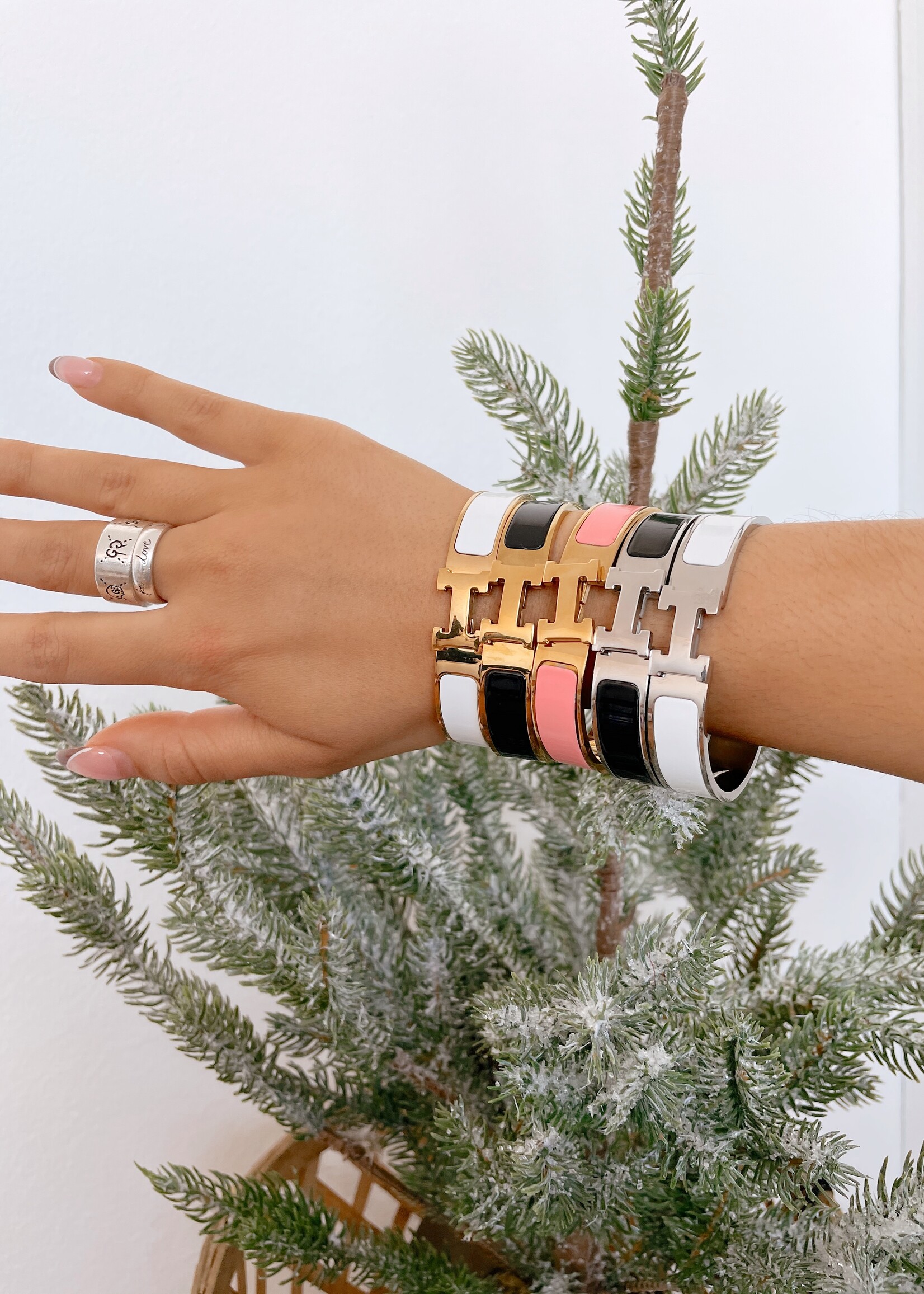 Designer Inspired "H" Bangle