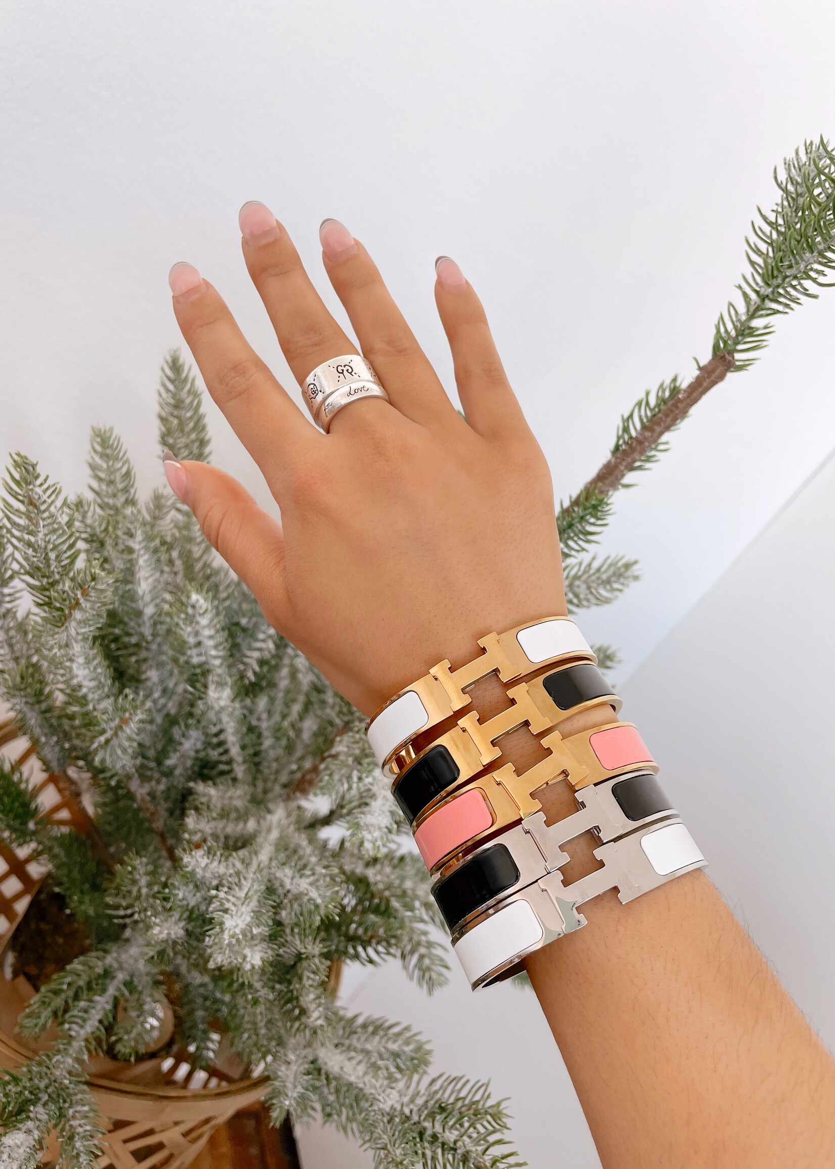 Designer Inspired "H" Bangle