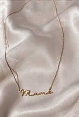 MAMA Brass Necklace