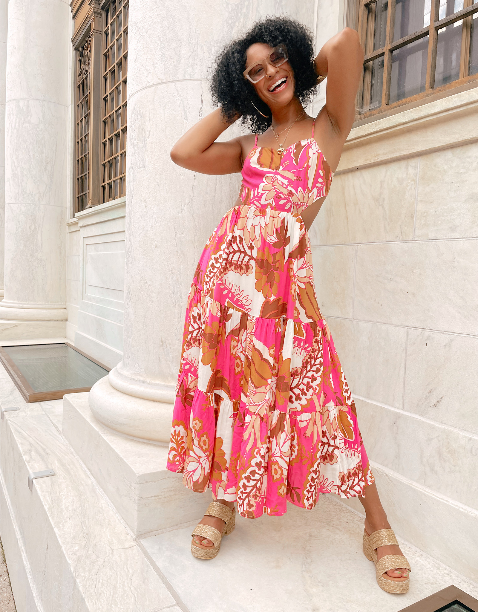Alexis Floral Cutout Maxi Dress - Women 