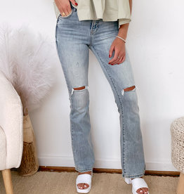Renne Mid Rise Flare Jean