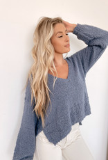 Caroline Popcorn V-Neck Sweater