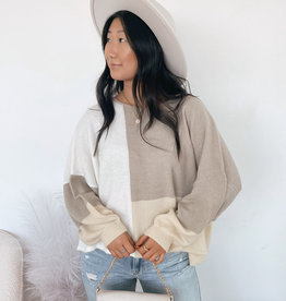Tiana Colorblock Dolman Sweater