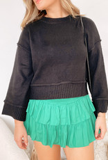 Erika Ribbed Long Sleeve Sweater
