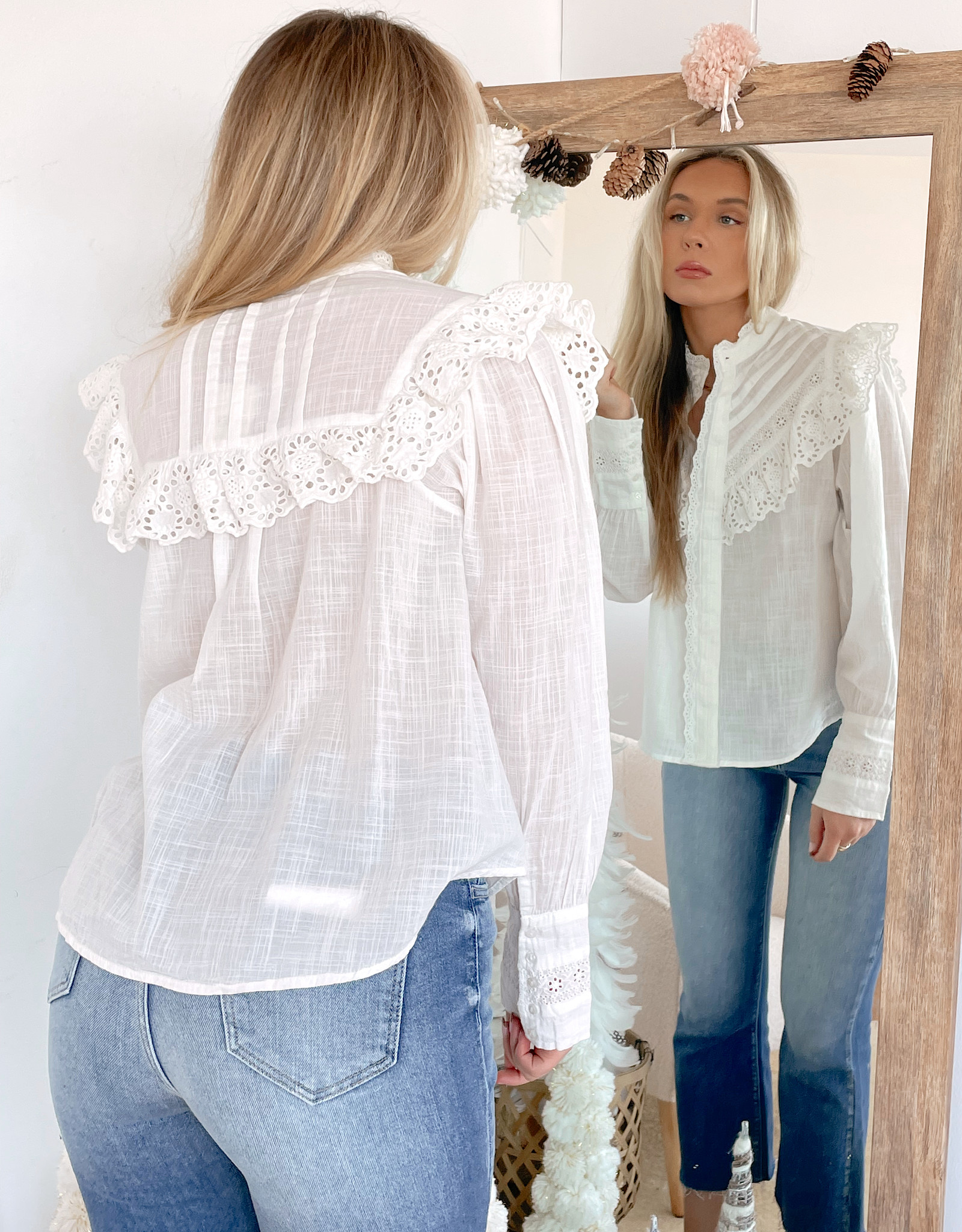 Free People Hit The Road Button Down