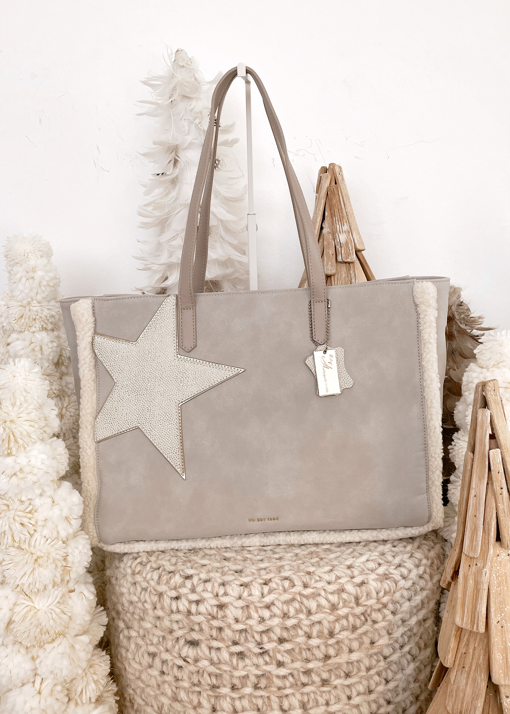 VH Katie Fur Star Tote Bag